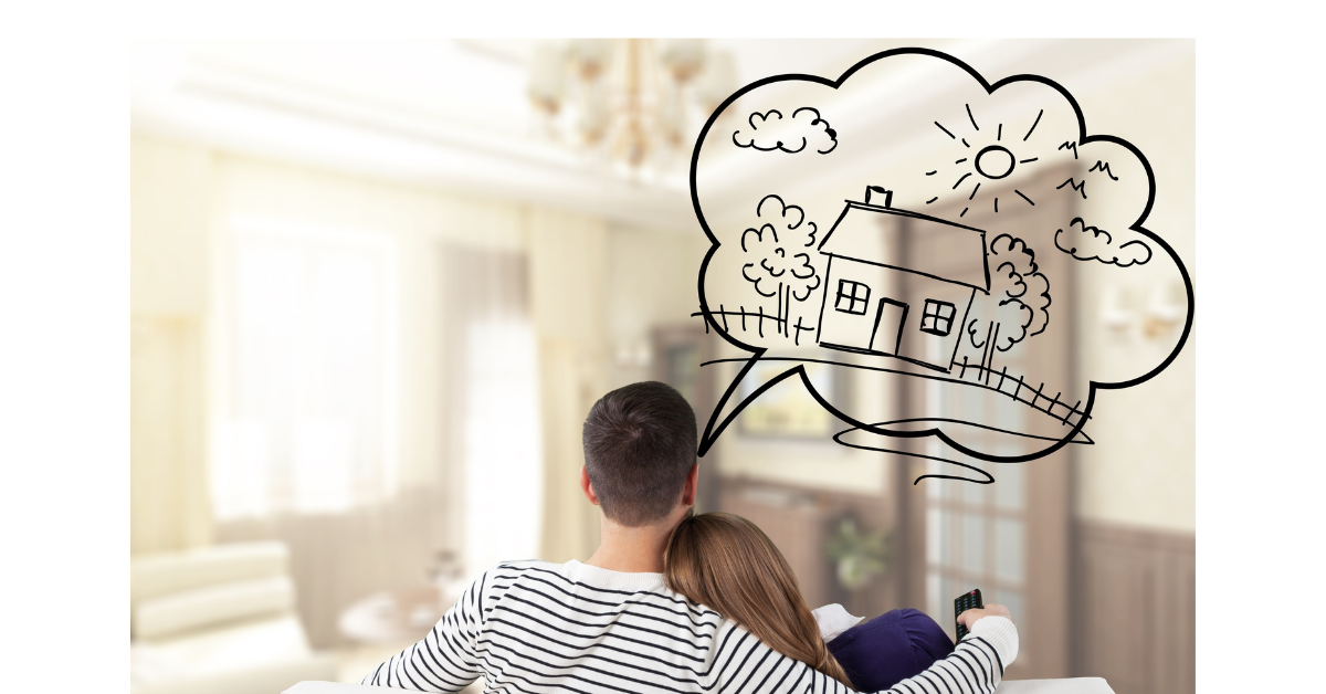 Couple dreaming of their new home