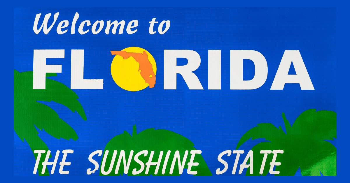 Welcome to Florida Road Sign