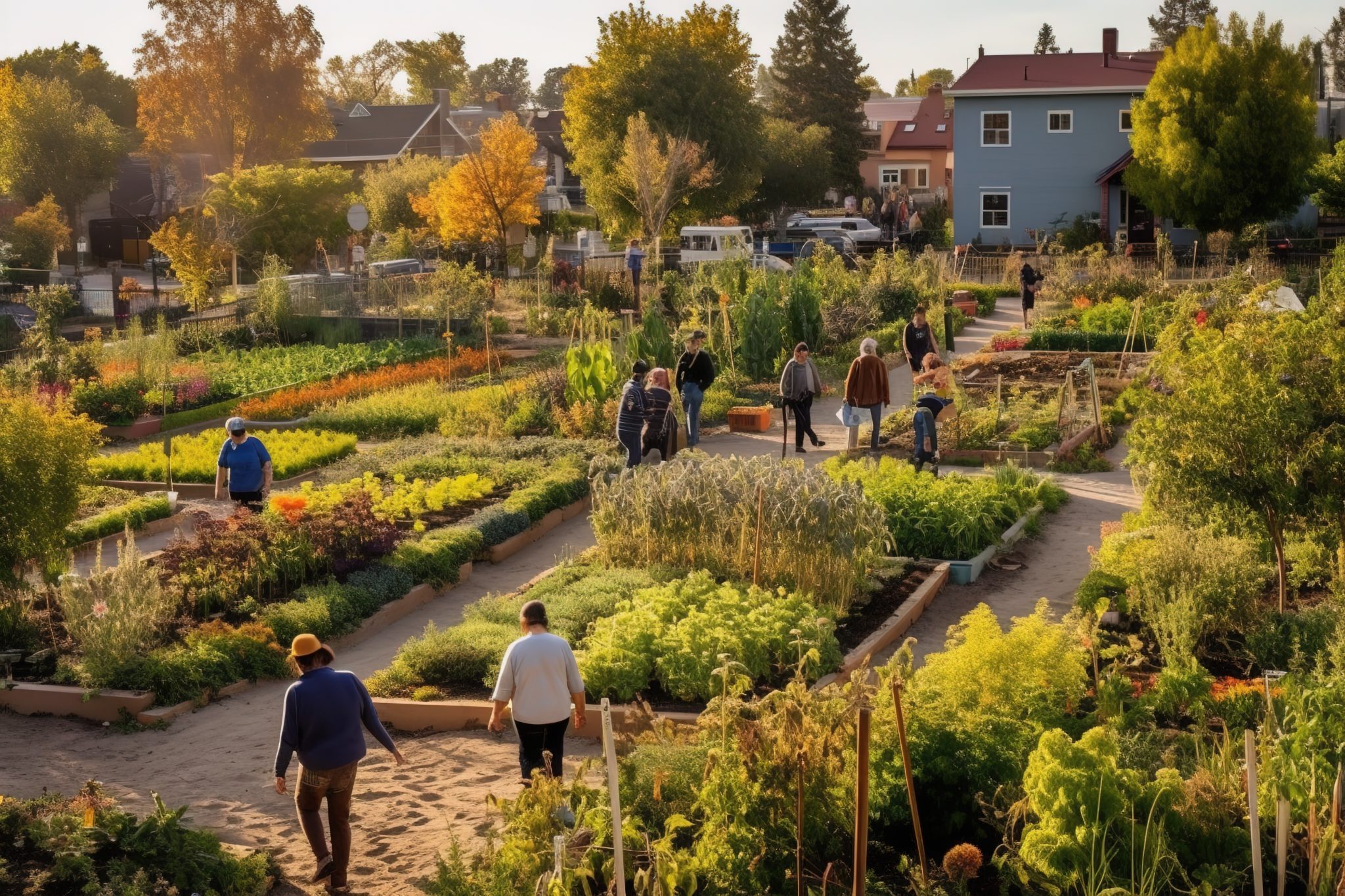 Community gardens in the suburbs