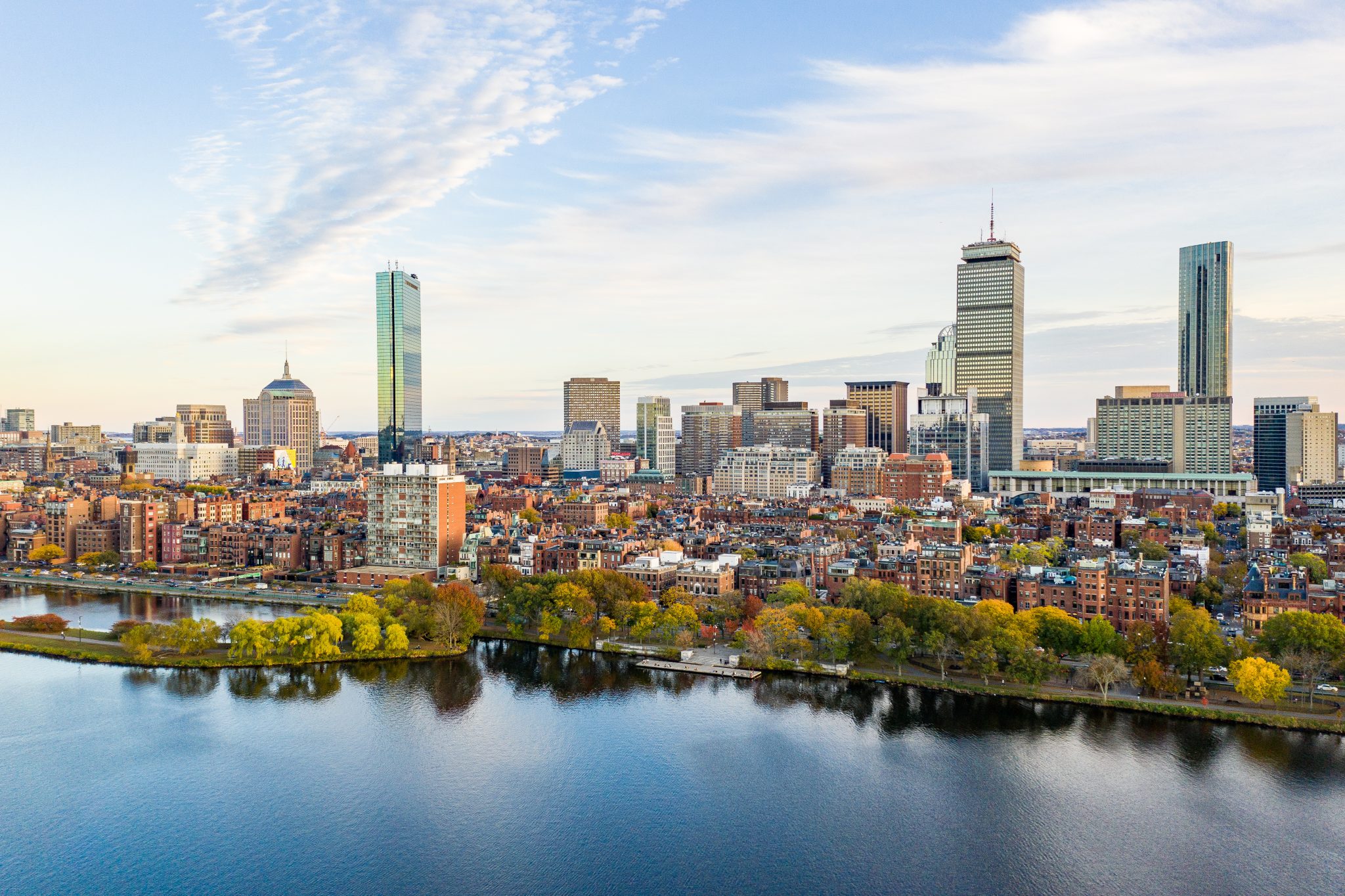 Back Bay Boston at Sunset